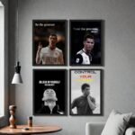 Cristiano Ronaldo sticky MDF wall frame with laminated digital print
