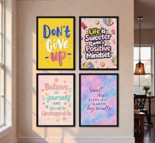 High quality motivational wall frames with vibrant colors and premium finishing