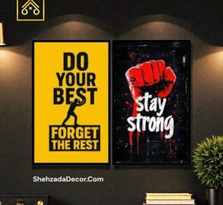 Inspirational quote wall frames for home office wall decoration