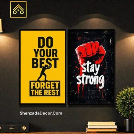 Inspirational quote wall frames for home office wall decoration