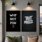 Inspirational quote frames for home office wall decor