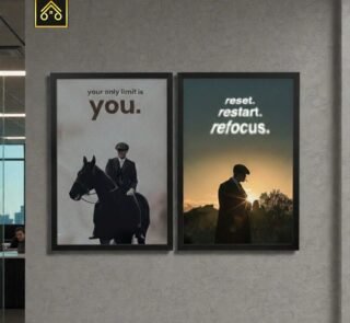 Thomas Shelby Motivational Wall Frame “Your Only Limit Is You” | MDF & Wooden Glass | Home & Office Decor | Free Delivery Pakistan