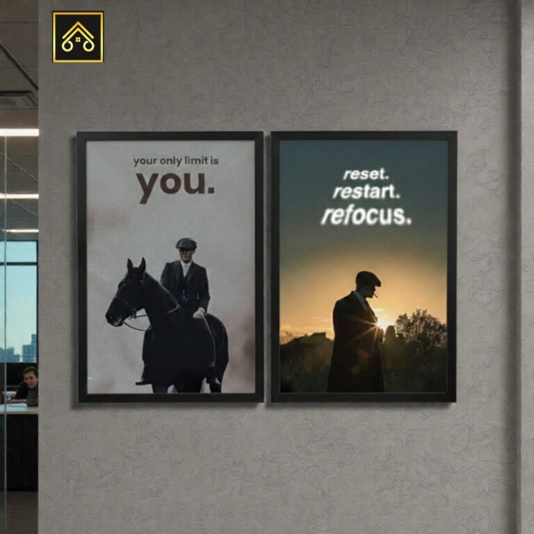 Thomas Shelby Motivational Wall Frame “Your Only Limit Is You” | MDF & Wooden Glass | Home & Office Decor | Free Delivery Pakistan