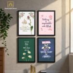 Islamic Motivational Wall Art Frame Believe in Better Plan Quote – Blue Decorative Design