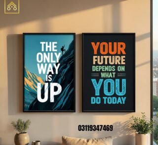 : Your Future Depends On What You Do Today Success Quote Frame Shehzada Decor