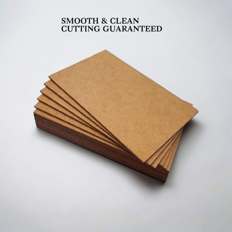 Plain MDF board 3.2mm for laser cutting, wall decoration and resin artwork Pakistan