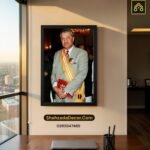 Abdul Qadeer Khan wall frame placed in home office study room wall decoration motivational interior Pakistan