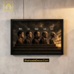 Inspirational quote wall art hanging in modern office and bedroom aesthetic room setup Pakistan