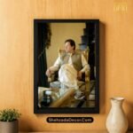 Imran Khan HD wall frame wooden design with acrylic glass option for home decor Pakistan