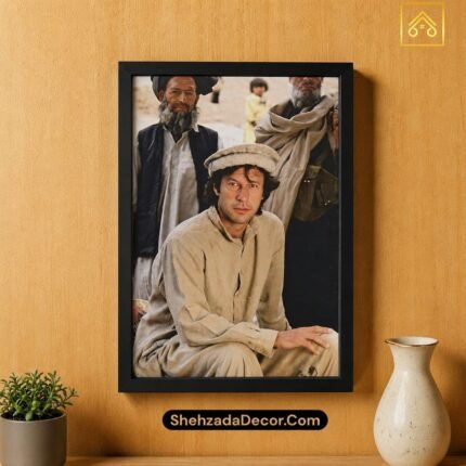 Imran Khan HD Portrait Wall Frame Premium Wooden Wall Art for Home Decor